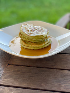 A stack full of fluffy pancakes